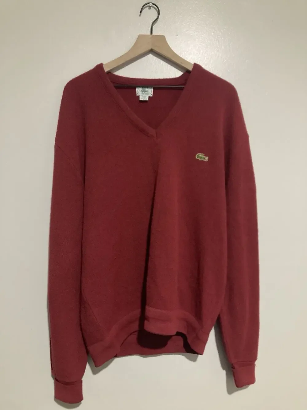 Vintage Izod Lacoste Sweater Mens Extra Large Orlon Crocodile 70S 80S Vtg USA